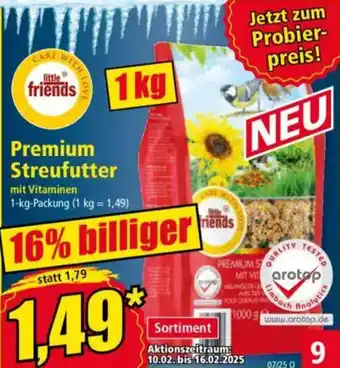 Norma little friends Premium Streufutter Angebot