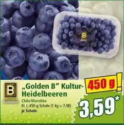 Norma „Golden B" Kultur-450 g Heidelbeeren Angebot