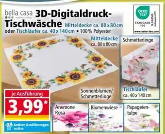 Norma bella casa 3D-Digitaldruck- Tischwäsche Angebot