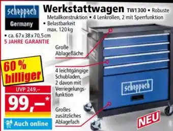 Norma scheppach Werkstattwagen Angebot