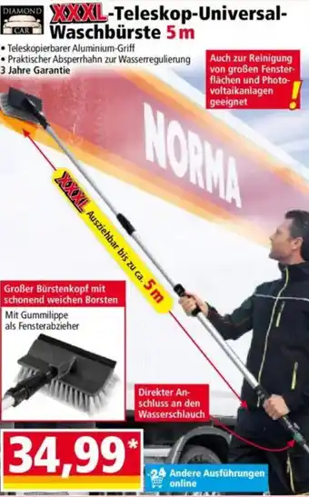 Norma DIAMOND XXXL-Teleskop-Universal- Waschbürste 5 m Angebot