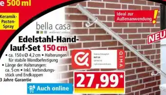 Norma bella casa Edelstahl-Hand- lauf-Set 150 cm Angebot