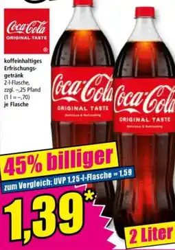 Norma Coca-Cola koffeinhaltiges Erfrischungs- getränk Angebot