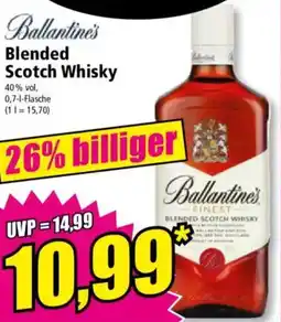 Norma Ballantine's Blended Scotch Whisky Angebot