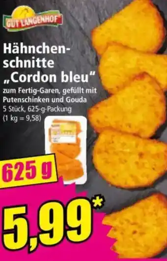 Norma GUT LANGENHOF Hähnchen- schnitte ,,Cordon Angebot