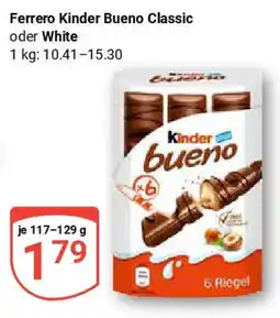 Globus Ferrero Kinder Bueno Classic oder White Angebot