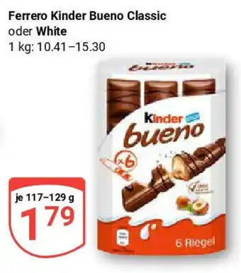 Globus Ferrero Kinder Bueno Classic oder White Angebot