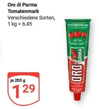 Globus Oro di Parma Tomatenmark Angebot