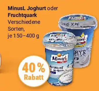 Globus Exklusive MinusL Joghurt oder Fruchtquark Angebot