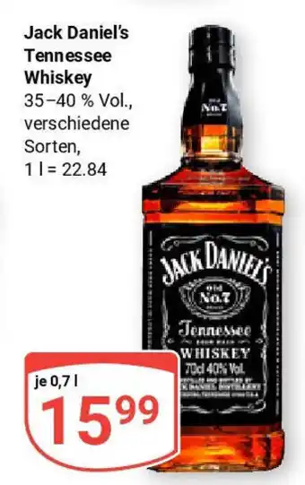 Globus Jack Daniel's Tennessee Whiskey Angebot