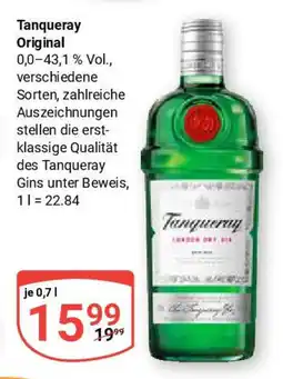 Globus Tanqueray Original Angebot