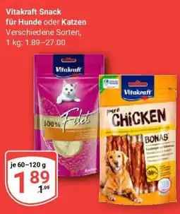 Globus Vitakraft Snack für Hunde oder Katzen Angebot