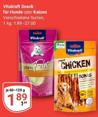 Globus Vitakraft Snack für Hunde oder Katzen Angebot