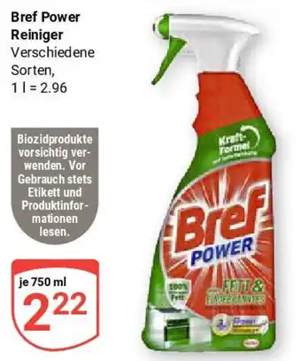 Globus Bref Power Reiniger Angebot