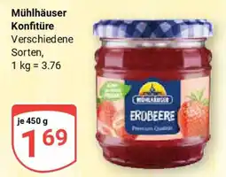 Globus Mühlhäuser Konfitüre Angebot