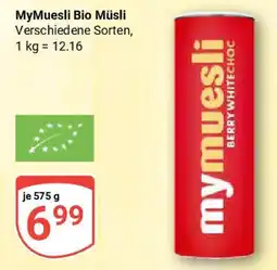 Globus MyMuesli Bio Müsli Angebot