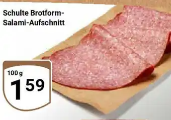 Globus Schulte Brotform- Salami-Aufschnitt Angebot