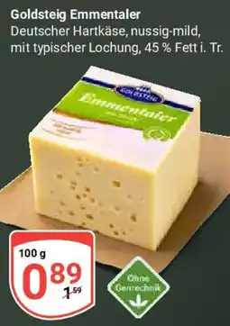 Globus Goldsteig Emmentaler Angebot