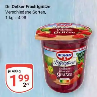 Globus Dr. Oetker Fruchtgrütze Angebot