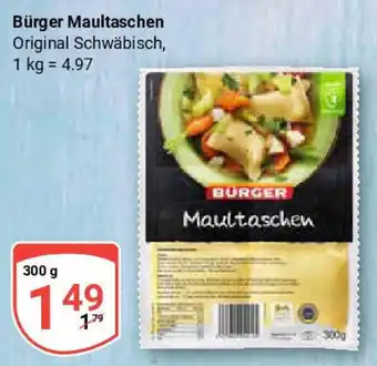 Globus Bürger Maultaschen Angebot