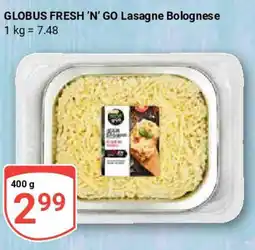 Globus GLOBUS FRESH 'N' GO Lasagne Bolognese Angebot