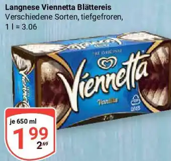 Globus Langnese Viennetta Blättereis Angebot