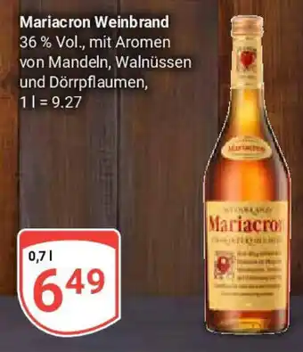 Globus Mariacron Weinbrand Angebot