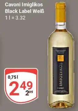 Globus Cavoni Imiglikos Black Label Weiß Angebot