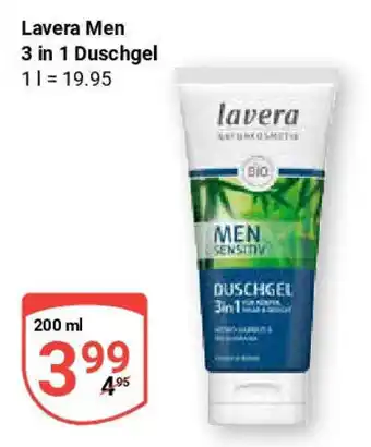 Globus Lavera Men 3 in 1 Duschgel Angebot