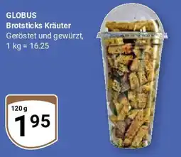 Globus GLOBUS Brotsticks Kräuter Angebot