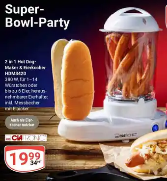 Globus 2 in 1 Hot Dog- Maker & Eierkocher HDM3420 CIATRONC Angebot