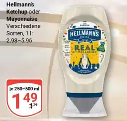 Globus Hellmann's Ketchup oder Mayonnaise Angebot