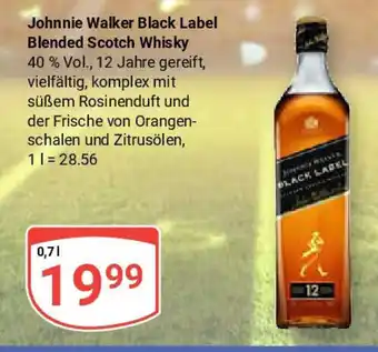 Globus Johnnie Walker Black Label Blended Scotch Whisky Angebot