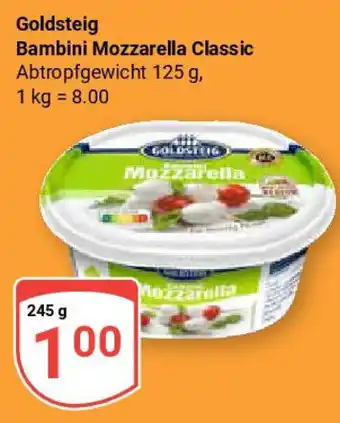 Globus Goldsteig Bambini Mozzarella Classic Angebot