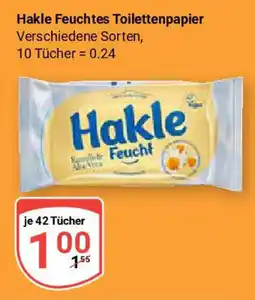 Globus Hakle Feuchtes Toilettenpapier Angebot