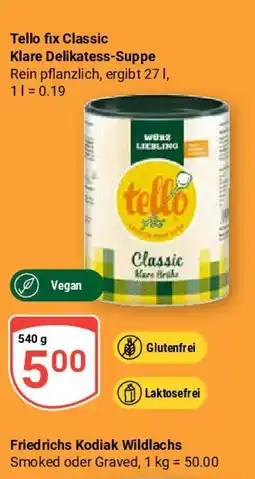 Globus Tello fix Classic Klare Delikatess-Suppe Angebot