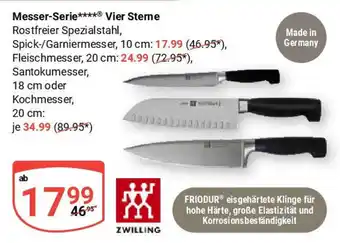 Globus ZWILLING Messer-Serie Vier Sterne Angebot