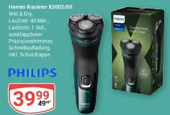 Globus Herren-Rasierer X3002/00 PHILIPS Angebot