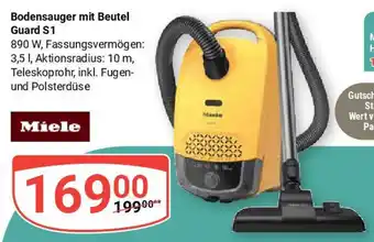 Globus Bodensauger mit Beutel Guard S1 Miele Angebot