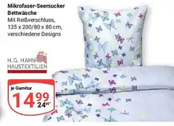 Globus Mikrofaser-Seersucker Bettwäsche H.G. HAHN HAUSTEXTILIEN Angebot