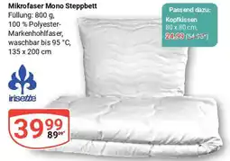 Globus irisette Mikrofaser Mono Steppbett Angebot