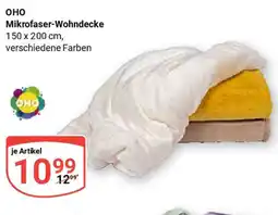 Globus OHO Mikrofaser-Wohndecke Angebot