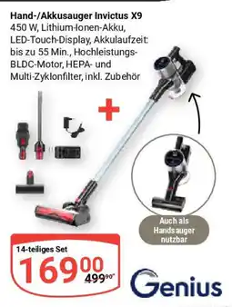 Globus Genius Hand-/Akkusauger Invictus X9 Angebot