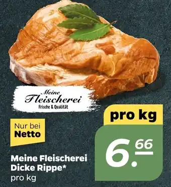 NETTO Meine Fleischerei Dicke Rippe Angebot