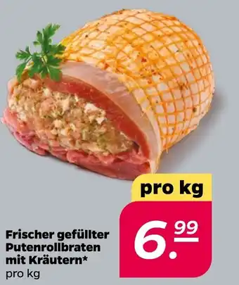 NETTO Frischer gefüllter Putenrollbraten mit Kräutern Angebot