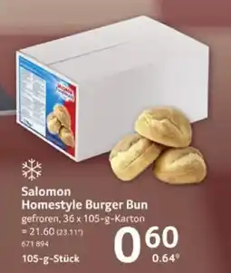 Selgros Salomon Homestyle Burger Bun Angebot