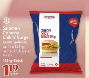 Selgros SALOMON FoodWorld Chik'n' Burger Angebot