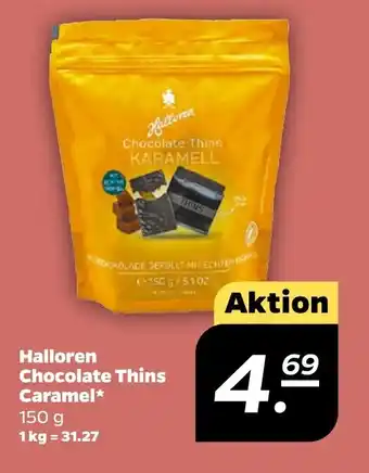 NETTO Halloren Chocolate Thins Caramel Angebot