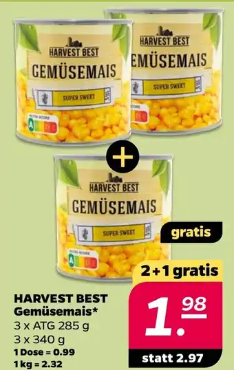 NETTO HARVEST BEST GEMÜSEMAIS Angebot