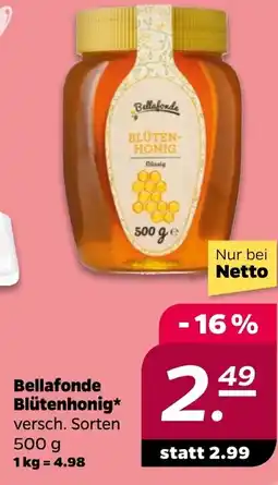 NETTO Bellafonde Blütenhonig Angebot